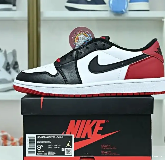 OG 1 Jordan Jordan Low Air Toe"' "Black 0419